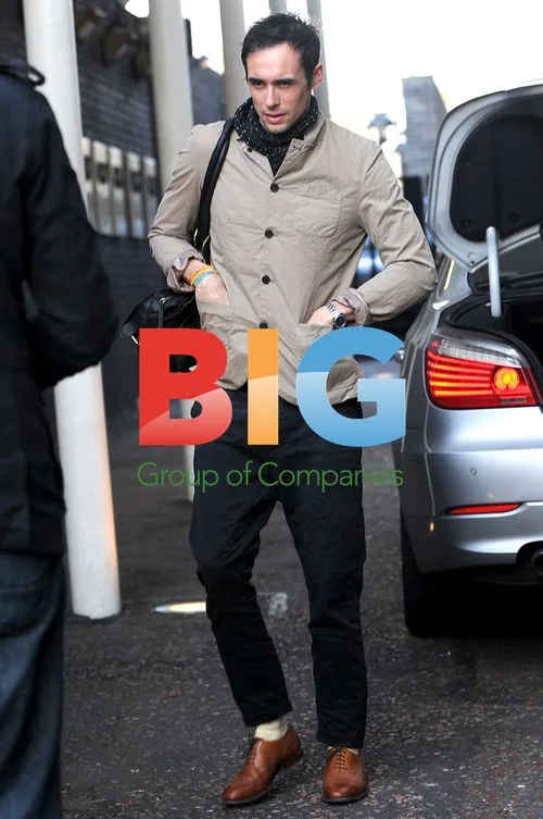Celebs leaving 'Daybreak' in London
