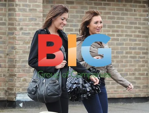 Jess Wright and Lauren Goodger filming for 'The Only Way Is Essex'