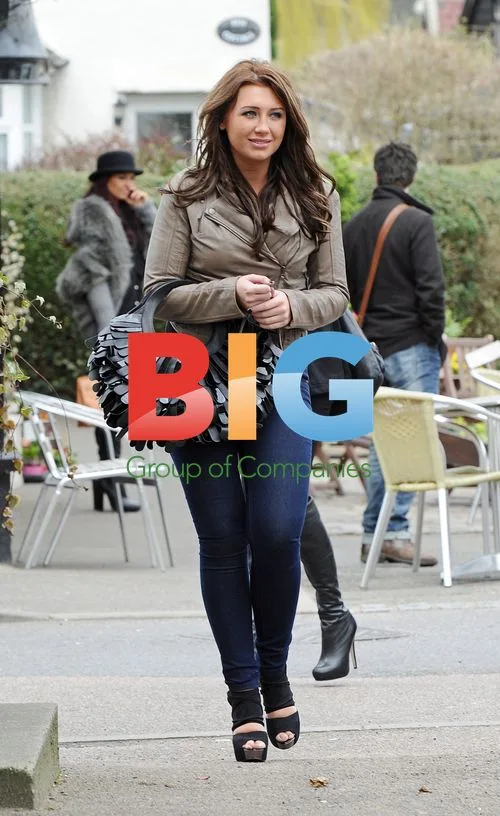 Jess Wright and Lauren Goodger filming 'TOWIE'