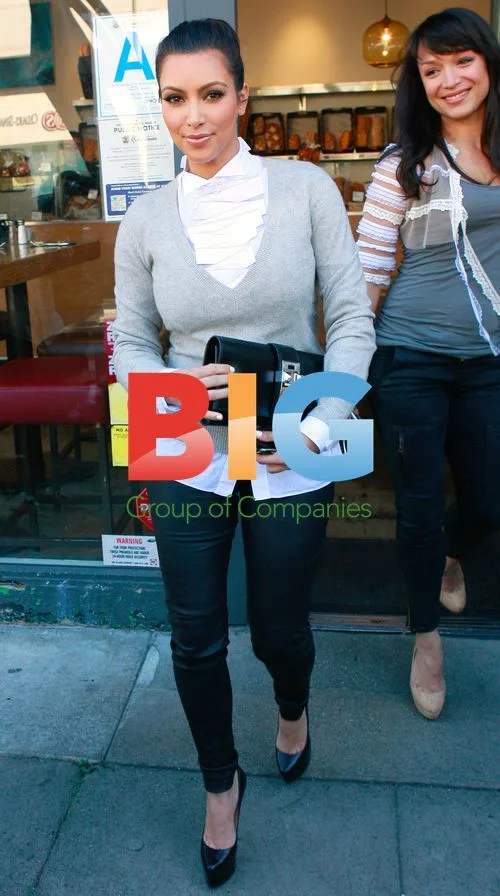 Kim Kardashian at BreadBar Restaurant