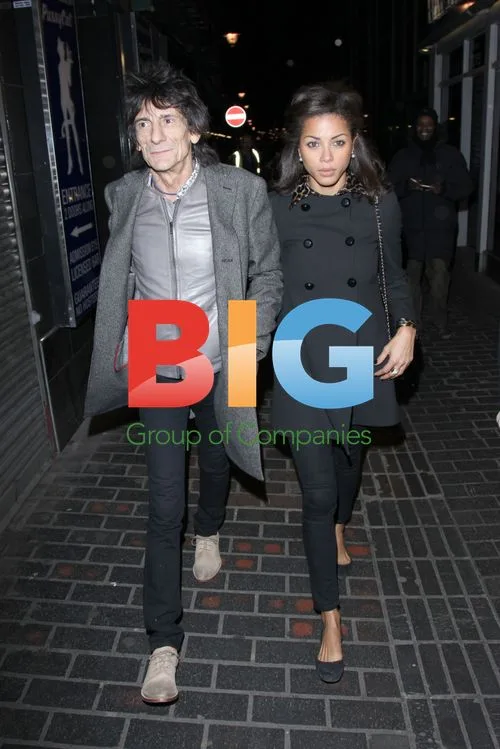 Ronnie Wood and Ana at The Box Club