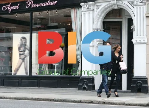 Liz Locke and Matt shopping in London