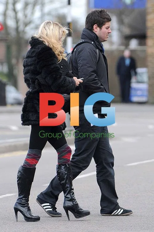 Mark Wright and Lydia Rose Bright Filming 'TOWIE'