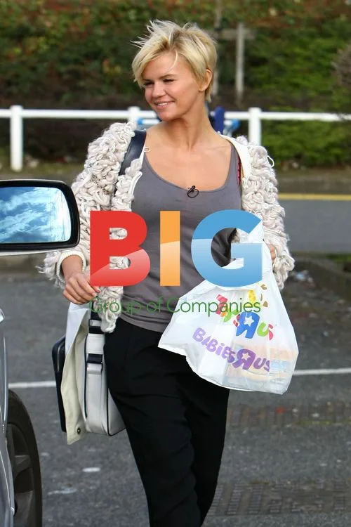 Kerry Katona goes shopping in Croydon