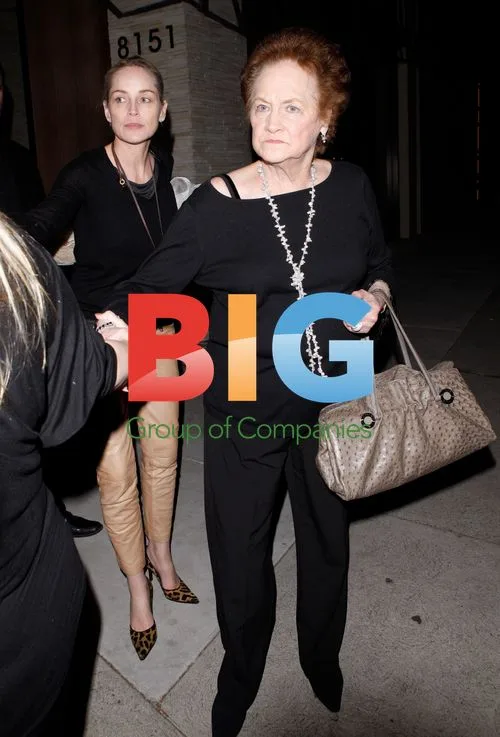 Sharon Stone and mom Dorothy leave restaurant