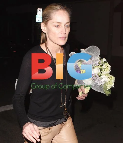 Sharon Stone and Mom Dorothy Leave Restaurant