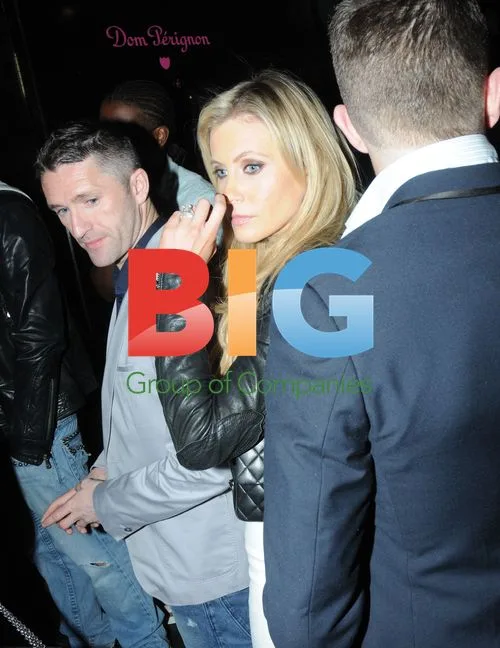 Robbie Keane and Wife Claudine at Whisky Mist