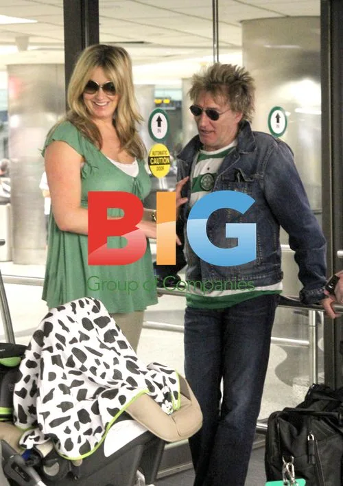Rod Stewart Arrives at Miami Airport