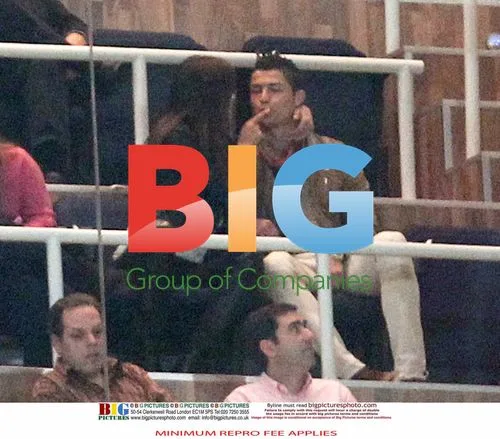Ronaldo and Irina Shayk in VIP section