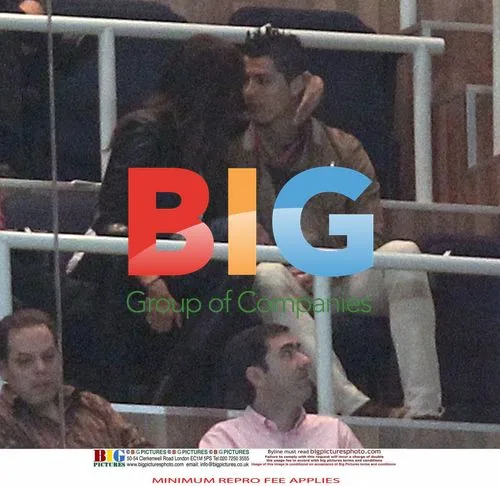 Cristiano Ronaldo and Irina Shayk at Stadium