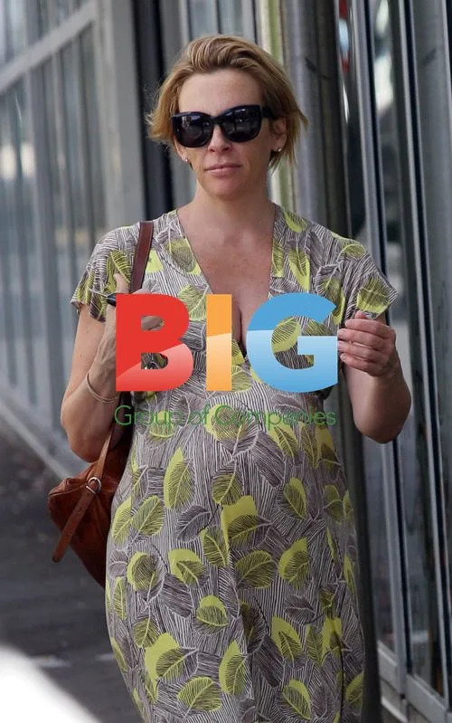 Pregnant Toni Collette out for walk in Sydney