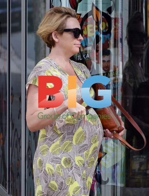 Pregnant Toni Collette Out in Sydney