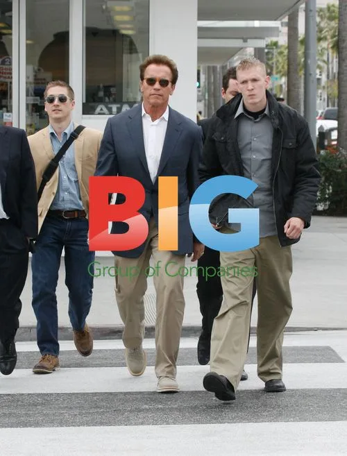 Arnold Schwarzenegger Wearing Skull Ring in Beverly Hills