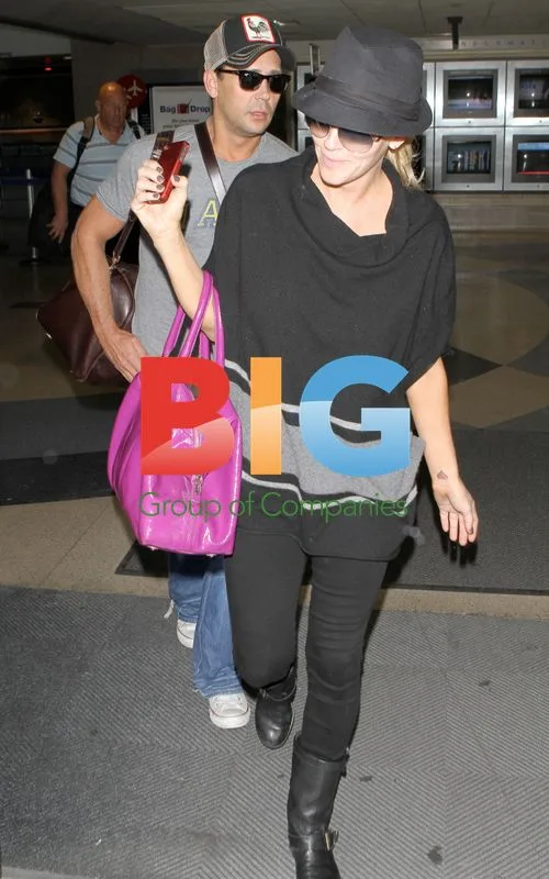 Jenny McCarthy arrives at LAX