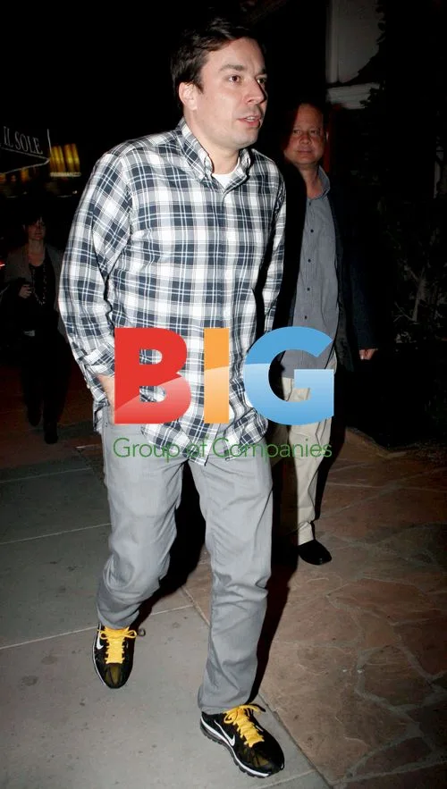 Jimmy Fallon Arrives for Dinner