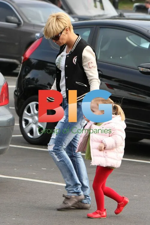 Kerry Katona visits Peppa Pig World