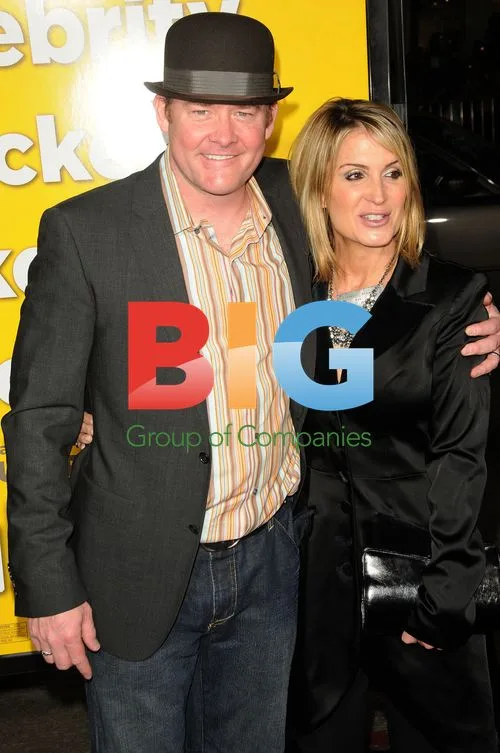 David Koechner and wife Leigh at 'Paul' premiere