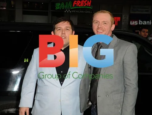 Nick Frost and Simon Pegg at 'Paul' Premiere