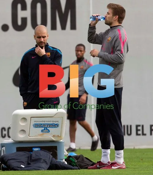 Barcelona F.C. players training