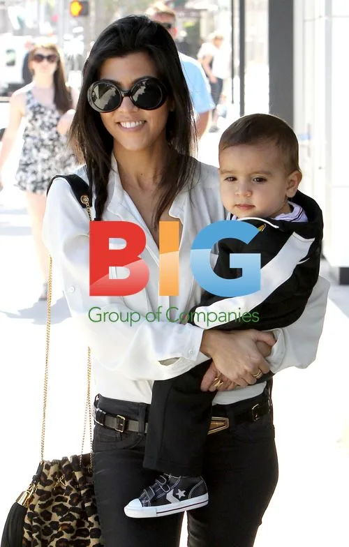 Kourtney Kardashian out with son in Beverly Hills