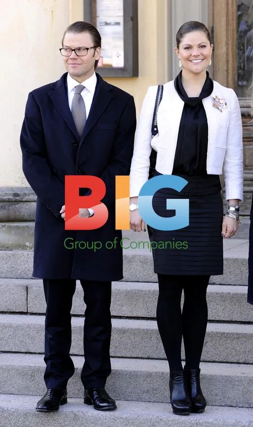 Crown princess Victoria and Prince Daniel in Botkyrka, Sweden