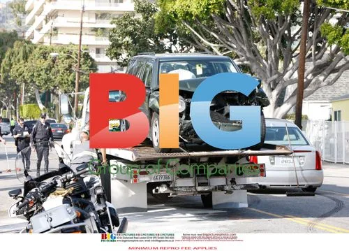 David Arquette Car Accident on Doheny Drive
