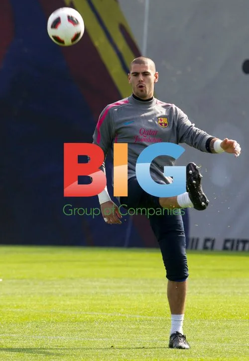 Barcelona team training session