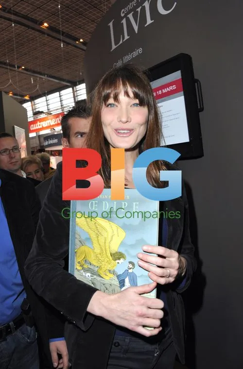 Carla Bruni at Paris Book Fair