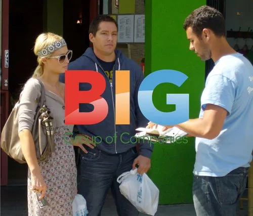 Paris Hilton and Cy Waits in Beverly Hills