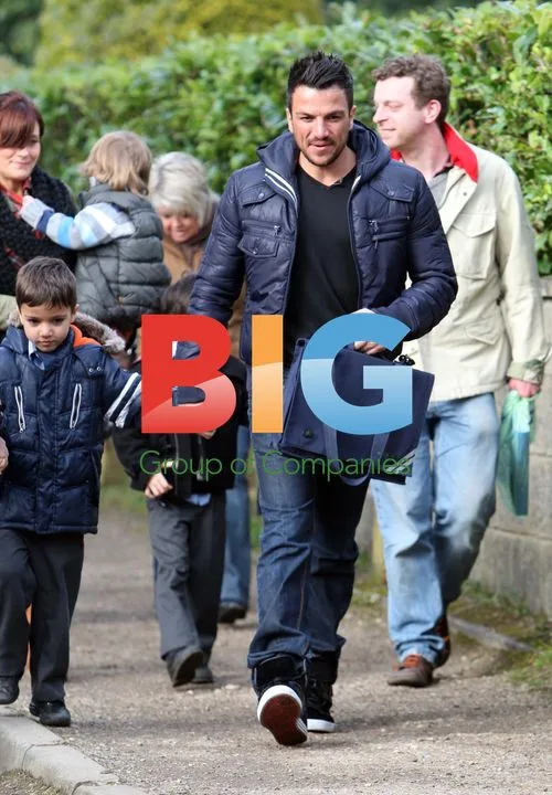 Peter Andre Takes Son Junior to School