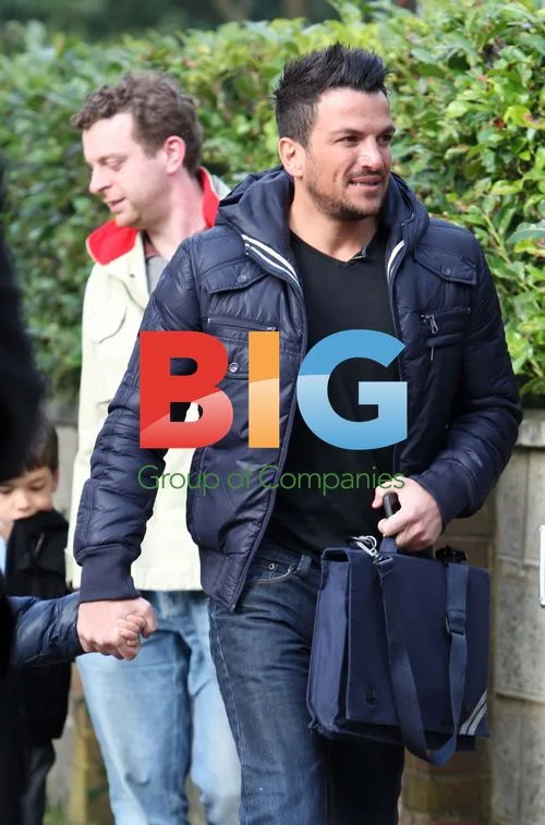 Peter Andre Takes Son Junior to School