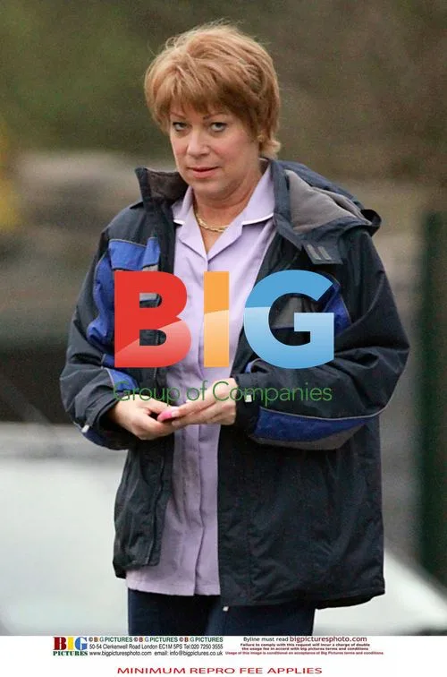 Denise Welch Arrives for Sitcom Filming