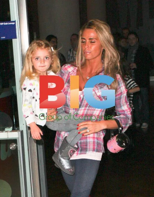 Katie Price and Leandro Penna leave X Factor event
