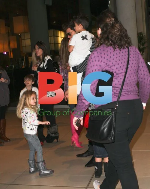 Katie Price and Leandro Penna at X Factor