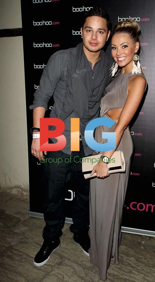 Adam Thomas and Girlfriend at Boohoo.com Party
