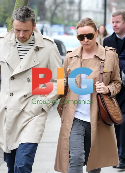 Stella McCartney and husband on school run