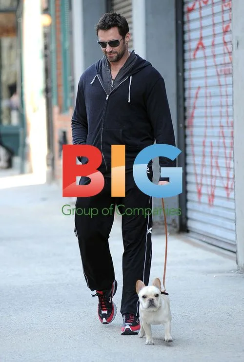 Hugh Jackman with wife Deborra-lee and daughter in NYC