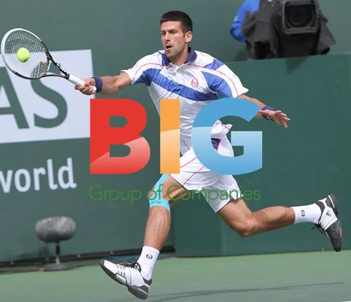 Novak Djokovic at BNP Paribas Open 2011