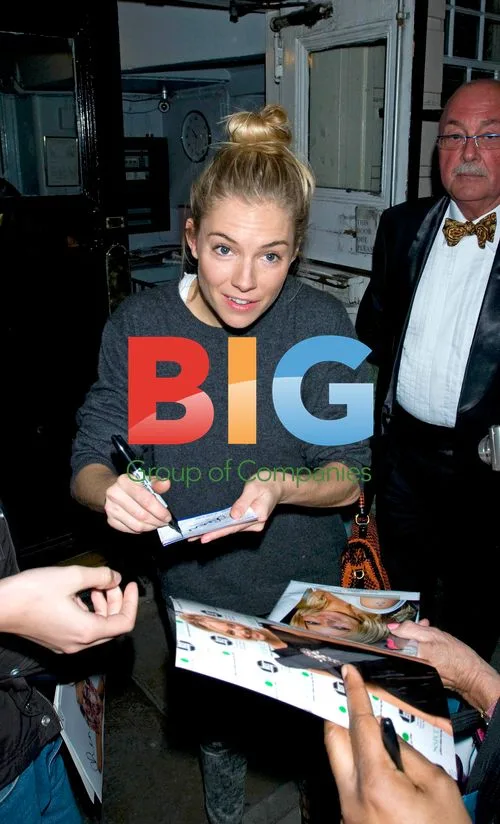 Sienna Miller Leaving Theatre Royal