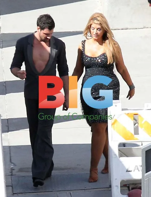 Maksim Chmerkovskiy and Kristie Alley at DWTS Rehearsal