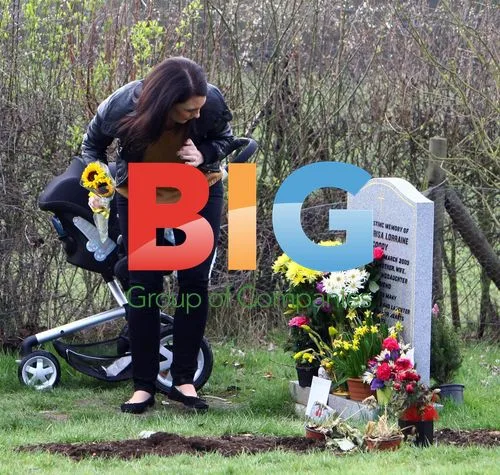 Jade Goody's Friend Tends to Grave
