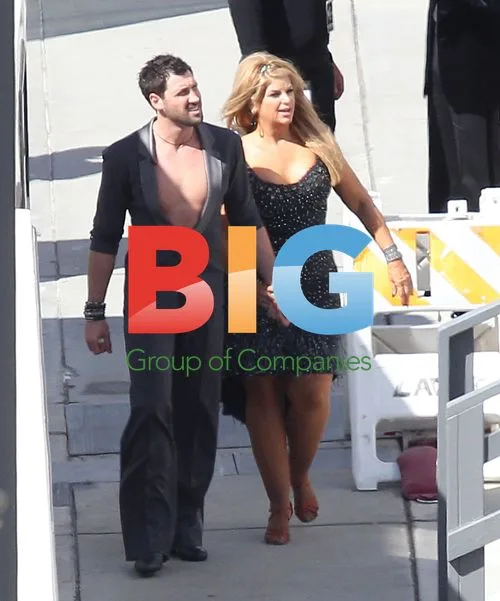 Maksim Chmerkovskiy and Kristie Alley at DWTS rehearsal