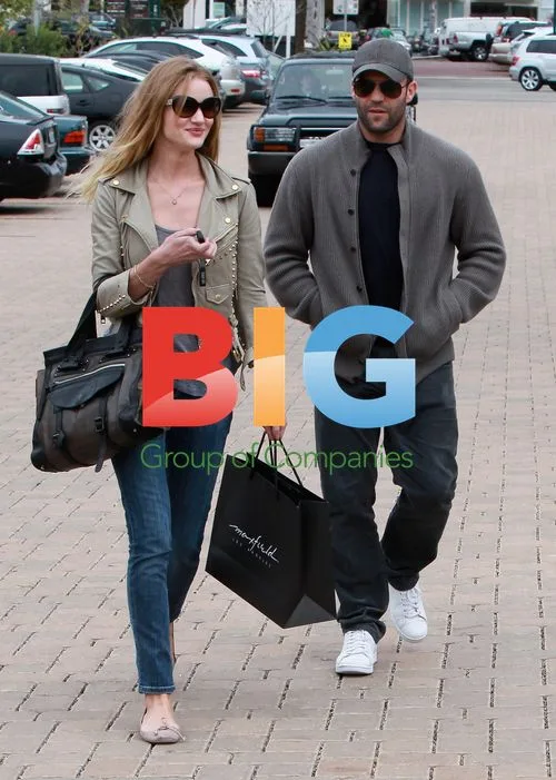 Jason Statham and Rosie Huntington-Whiteley in Malibu