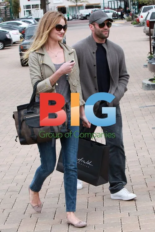 Jason Statham and Rosie Huntington-Whiteley in Malibu