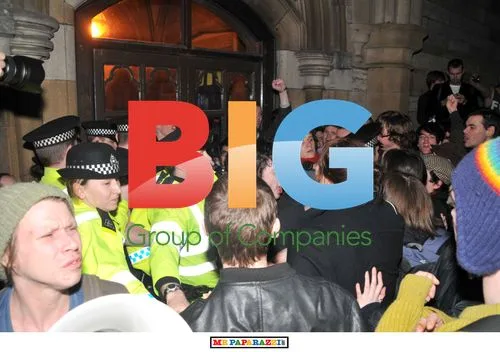 Student Protest at University Gardens in Glasgow