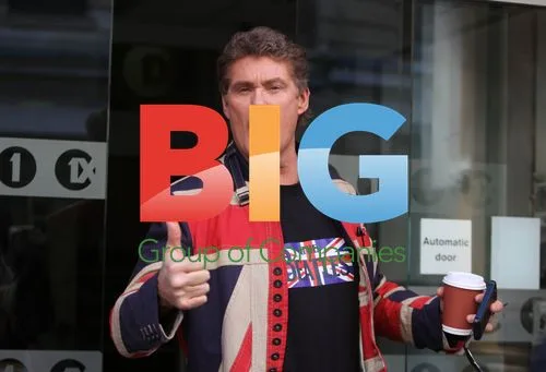 David Hasslehoff outside BBC Radio 1