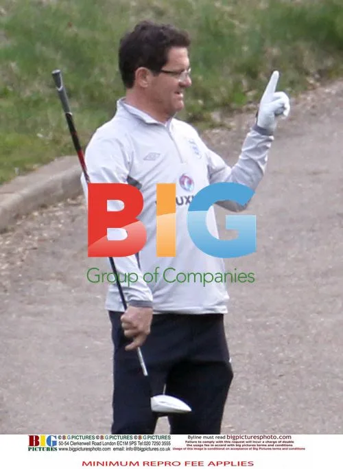 England Football Team Plays Golf