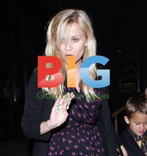 Reese Witherspoon and Family at Birthday Dinner