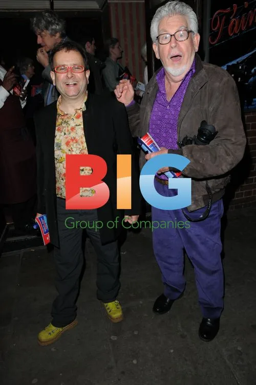 Rolf Harris and Timmy Mallet at "The Umbrellas Of Cherbourg" Press Night