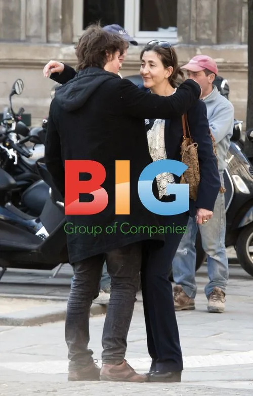 Ingrid Betancourt and son hugging in Paris